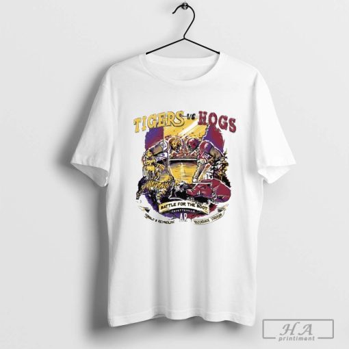 Official Arkansas vs. LSU Game Day 2024 Battle For The Boot Fayetteville Donald W Reynolds Ar Razorback Stadium Shirt