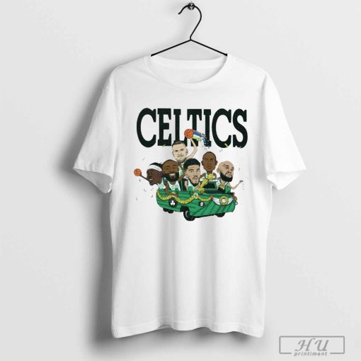 Boston Celtics NBA Six Pack 2024 Caricature Graphic t-shirt