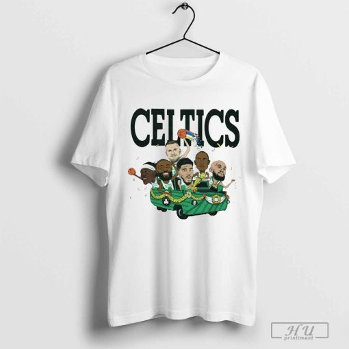 Official Boston Celtics NBA Six Pack 2024 Caricature t-shirt