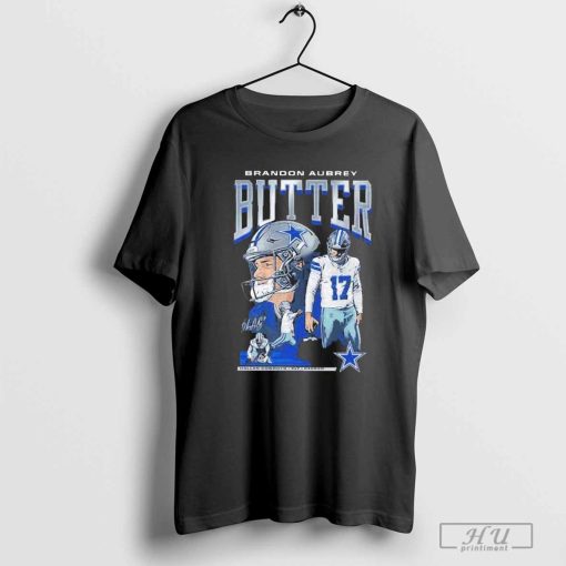 Official Brandon Aubrey #17 Kicker Butter Cowboys Shirt