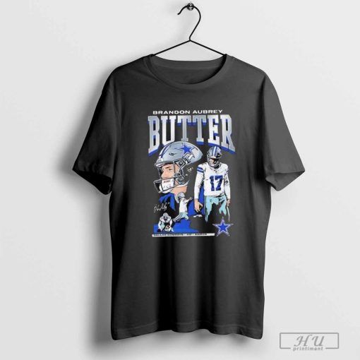 Official Brandon Aubrey #17 Kicker Butter Dallas Cowboys T-shirt