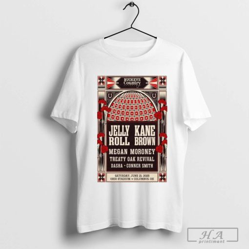 Official Buckeye Country Superfest Ohio Stadium in Columbus OH Jun 21 2025 Tour Shirt