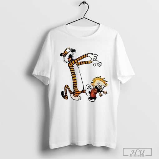 Calvin and Hobbes Playing Zombies Shirt