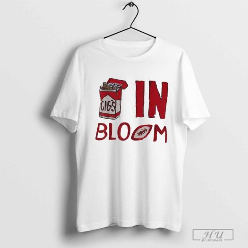 Official Cigs in bloom coach cig Indiana hoosiers Football 2024 T-shirt