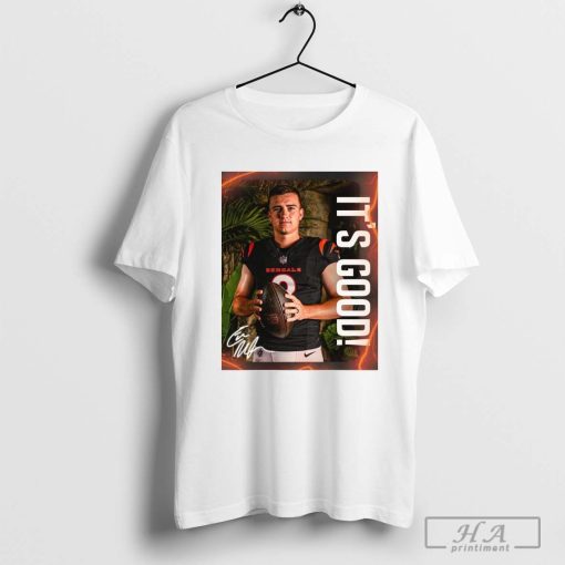 Official Cincinnati Bengals NFL Evan McPherson It’s Good Signature Poster T-shirt