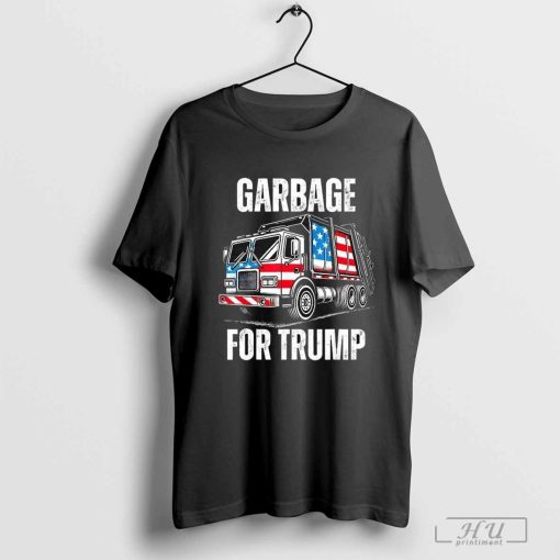 Garbage-truck For Trump American Flag T-shirt