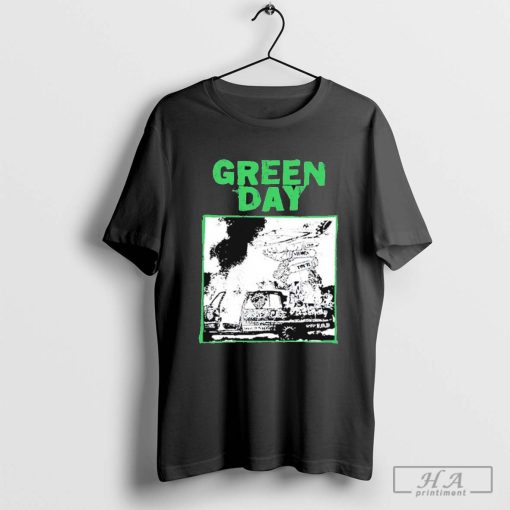 Official Green Day Riot Trio Tour 2024 Vintage T-shirt