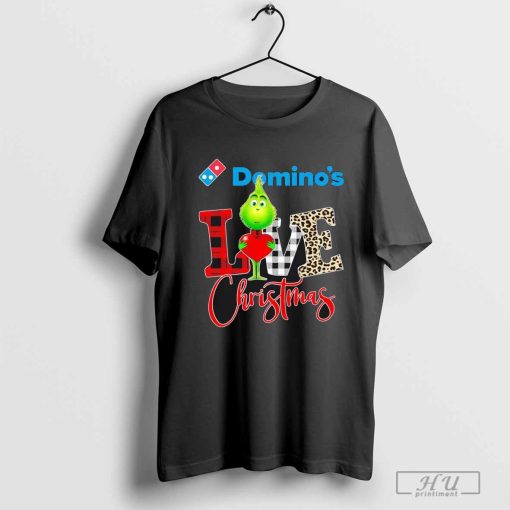 Official Grinch Love Domino’s Christmas Shirt