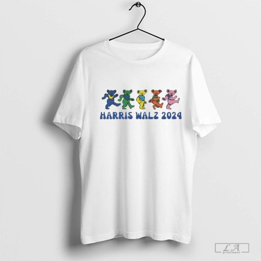 Official Harris Walz 2024 Grateful Dead Inspired Political Shirt