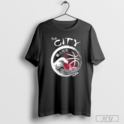 Official He city custom warriors japanese T-shirt