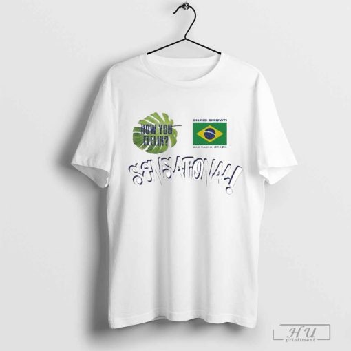 How You Feelin Chris Brown Sensational Brazil T-shirt