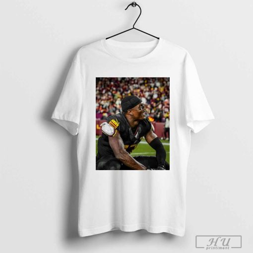 Official Jayden Daniels Washington Commanders Hail Mary smiling through it all can’t believe this is my life poster t-shirt