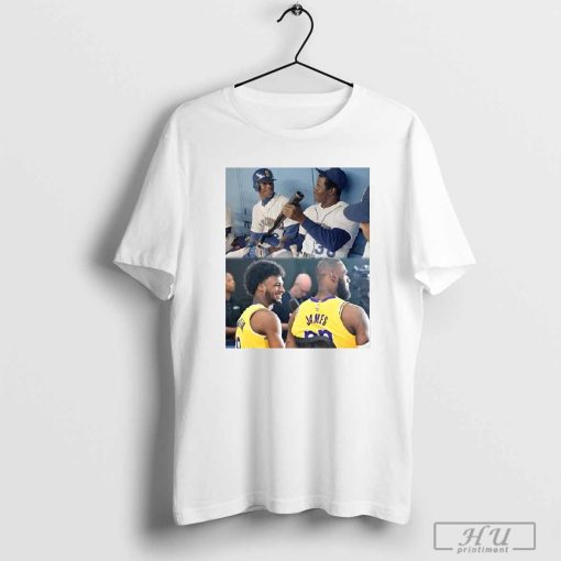 Ken Griffey Jr and Ken Griffey Sr will attend the Lakers game to watch LeBron And Bronny make history Poster t-shirt