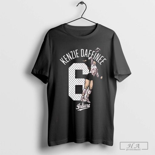 Official Kenzie Daffinee #6 Indiana Soccer Graphic T-shirt