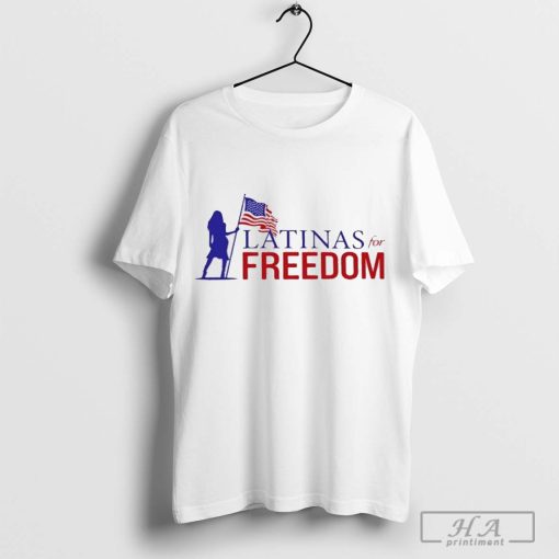 Official Latinas For Freedom USA Flag T-shirt