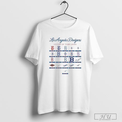 Los Angeles Dodgers 1899 History Of Team Logos Shirt