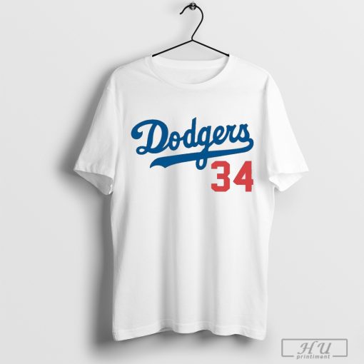 Los Angeles Dodgers Jack Honoring El Toro Fernando Valenzuela #34 t-shirt