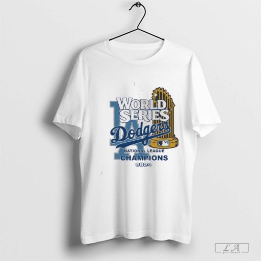 Official Los Angeles Dodgers MLB World Series National League Champions 2024 Let's go Dodgers T-Shirt