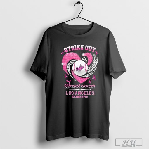 Official Los Angeles Dodgers Strike Out Breast Cancer Heart Diamond 2024 shirt