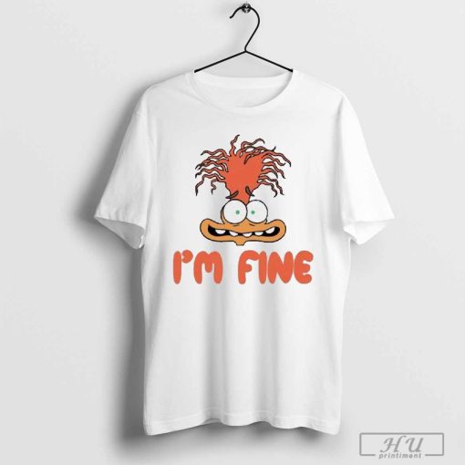 Official Mel Mitchell Wearing Inside Out 2 Anxiety I’m Fine Graphic t-shirt