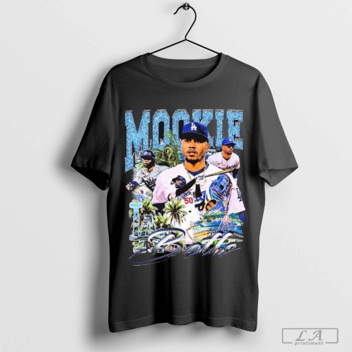 Official Mookie Betts Los Angeles Dodgers Baseball World Series Graphic T-Shirt