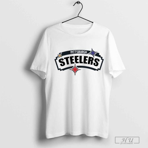 NFL x NBA Pittsburgh Steelers X San Antonio Spurs Logo Mash Shirt