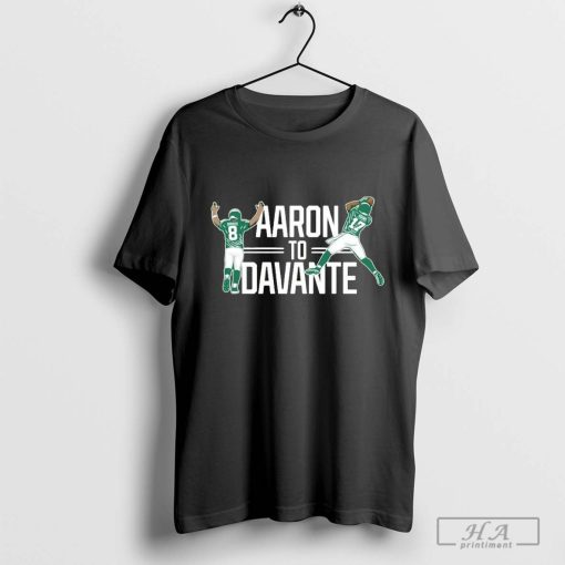 Official New York Jets Aaron Rodgers To Davante Adams T-Shirt