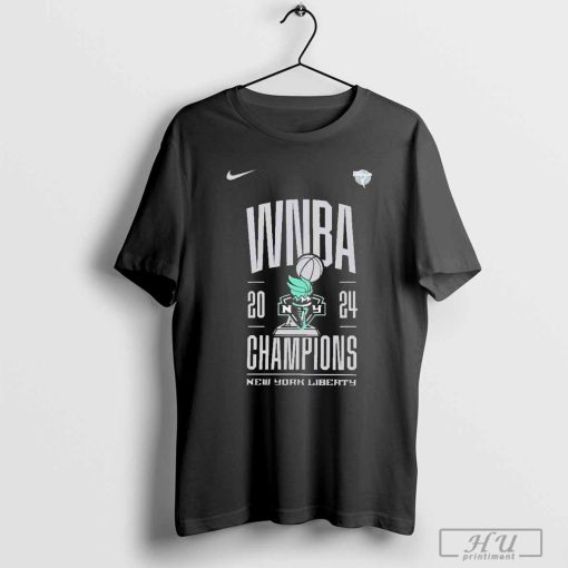 New York Liberty Nike Black 2024 WNBA Finals Champions Locker Room T-Shirt