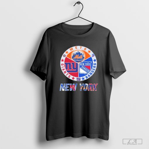 Official New York Mets New York Rangers New York Giants Sports City Fan Proud shirt