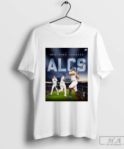 Official New York Yankees Advance to the ALCS MLB Postseason 2024 Poster T-shirt