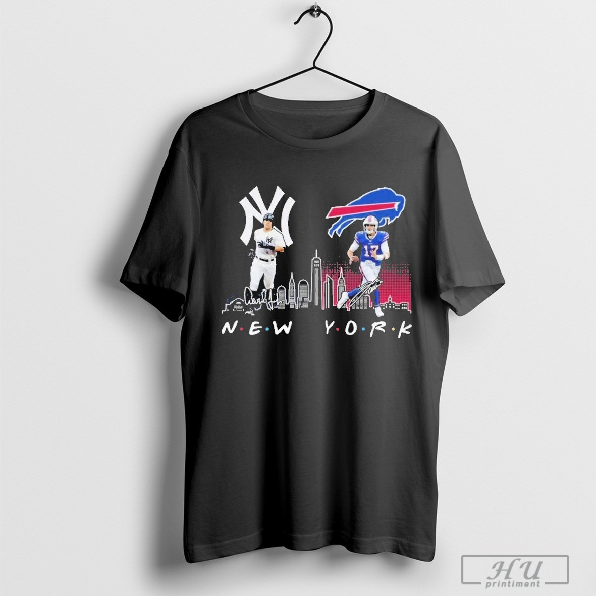 New York Yankees Baseball Buffalo Bills Football The Friends The Proud T Shirt
