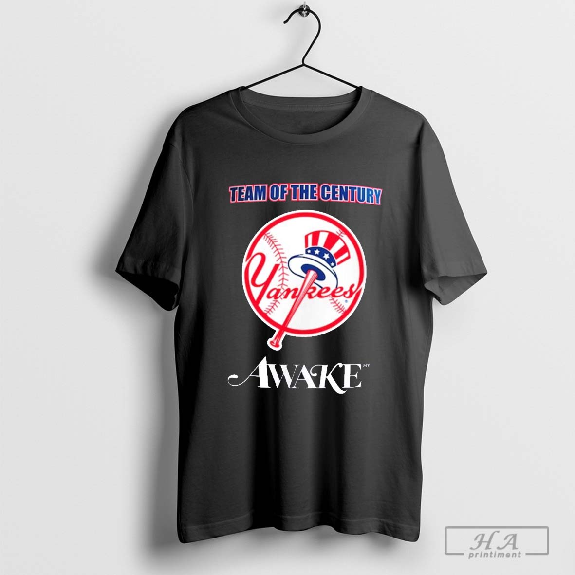Official New York Yankees New Era X Awake Subway Series Team Of The Century T Shirt