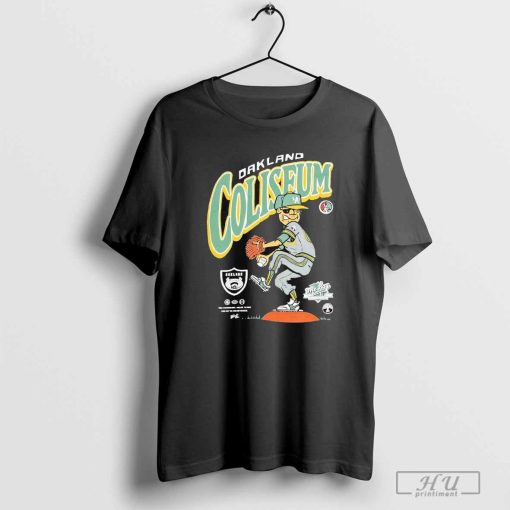 Official Oakland Athletics Oakland Coliseum The Bay Makes The World Takes t-shirt