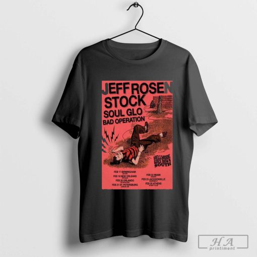 Official Poster Jeff Rosenstock Hellmode Goes Down South Tour 2025 T-shirt