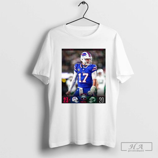 Official Poster NFL 2024 Final Buffalo Bills 23 – 20 New York Jets Monday Night Football T-shirt