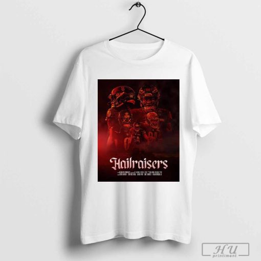 Official Poster Washington Commanders Hailraisers playing off the black unis and Halloween vibes t-shirt