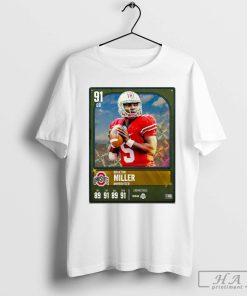 Official QB in CUT Braxton Miller Ohio State Buckeyes Improviser Chemistries Spread T-shirt