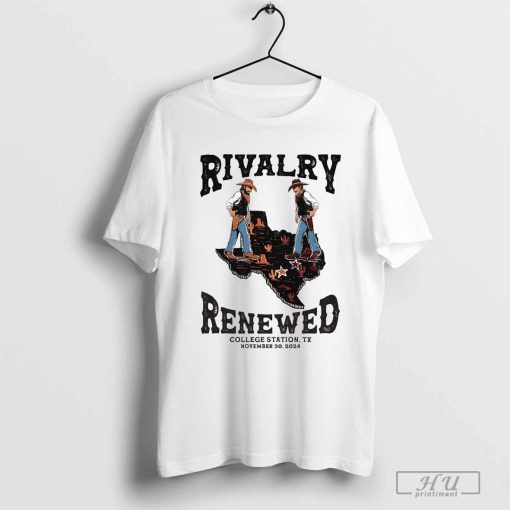 Official Rivalry Renewed Texas Longhorns Vs Texas A&M Aggies College Station TX November 30 2024 t-shirt