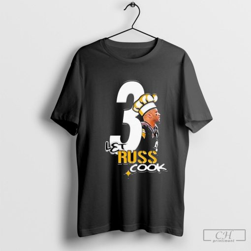 Official Russell Wilson Pittsburgh Steelers Nfl Football Let Russ Cook 3 Shirt