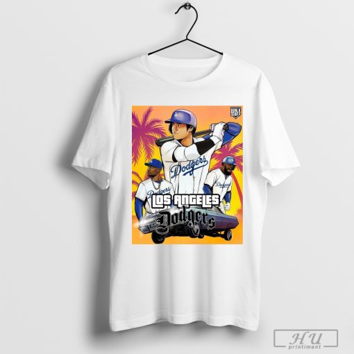 Shohei Ohtani MLB Los Angeles Dodgers GTA Poster t-shirt