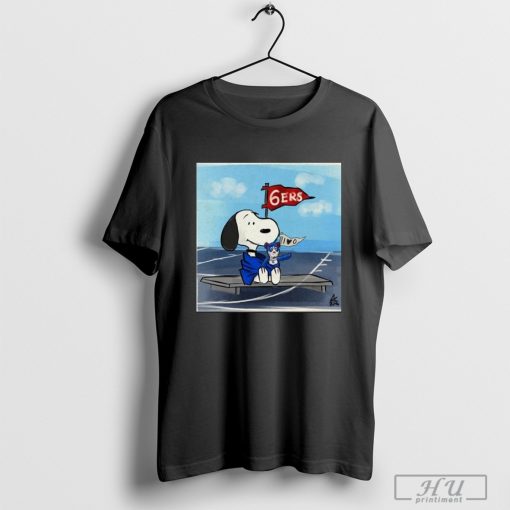 Snoopy Philadelphia 76ers Flag 6Ers 2024 Shirt