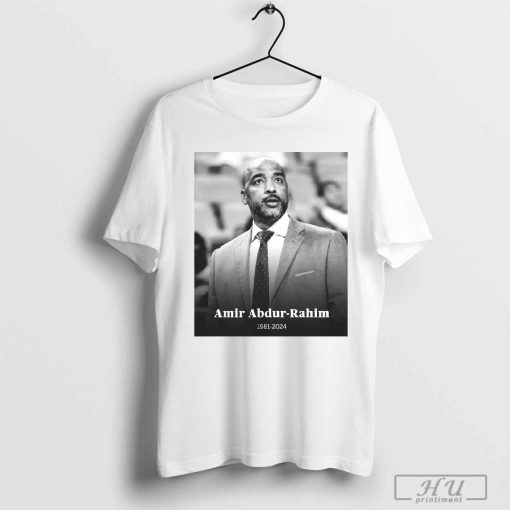 University of South Florida men’s basketball coach Amir Abdur-Rahim 1981-2024 RIP t-shirt