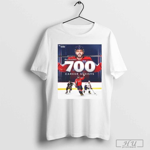 Official Washington Capitals NHL Alex Ovechkin 700 goals and 700 assists Poster t-shirt