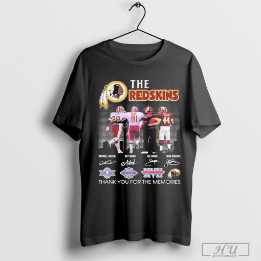 Washington Commanders The Redskins Legends Thank You For Memories T-Shirt