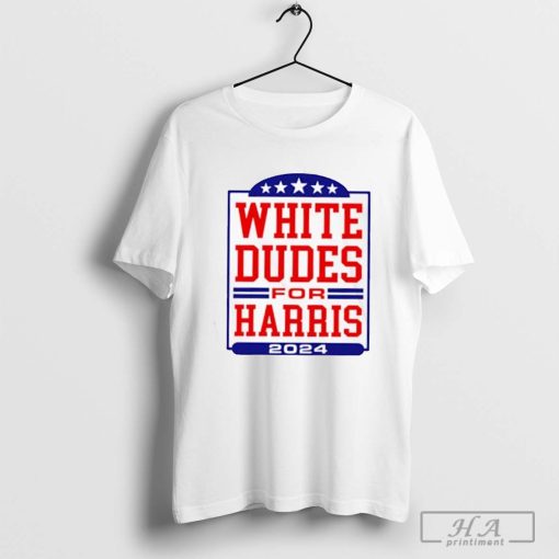 Official White Dudes for Harris 2024 star T-shirt