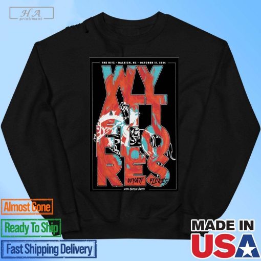 Official Wyatt Flores Oct 18, 2024 The Ritz, Raleigh, NC Poster Shirt