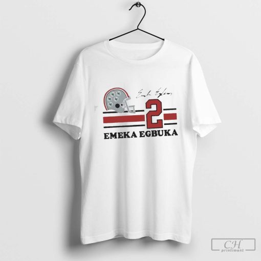 Ohio State Emeka Egbuka #2 signature shirt