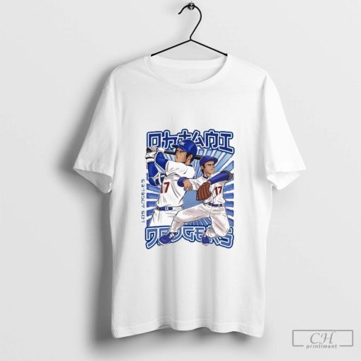 Ohtani Shohei Anime Los Angeles Dodgers T-shirts