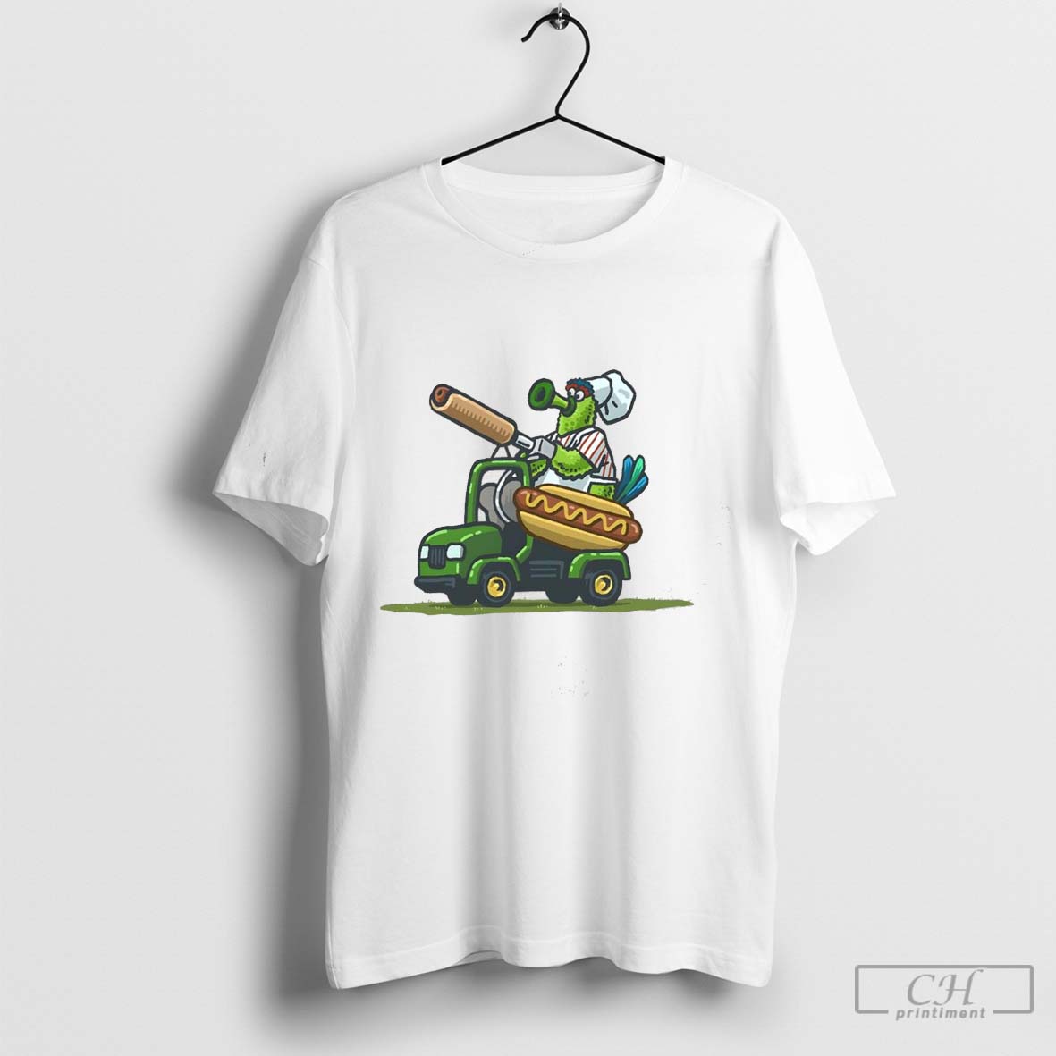 Original Philadelphia Phillies Phanatic Hot Dog Cannon Funny Shirt