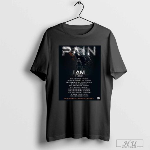 Pain Band Dalarna Sweden 4 October 2024 I Am On Tour shirt